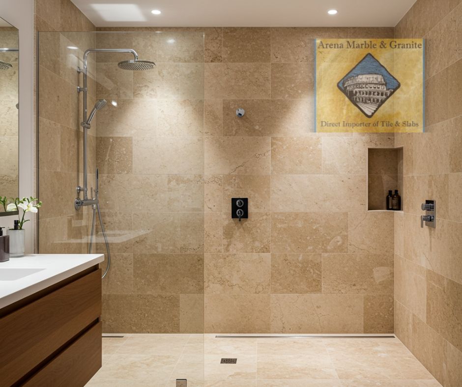 Travertine Shower Slabs